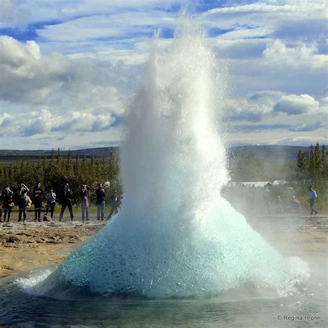 The spectacular Geysir Geothermal Area - Strokkur and all the other Hot Springs