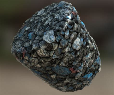 ArtStation - Grey and Blue Metallic Gravel Texture | Resources