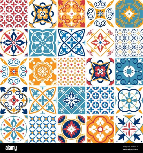 Portugal seamless pattern. Vintage mediterranean ceramic tile texture ...