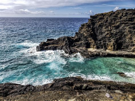 Pacific Ocean On The Shores Of Oahu Free Stock Photo - Public Domain Pictures