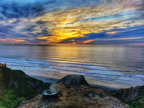 Sunset at Black beach, San Diego, California Photograph by Sanjivni Gupta - Fine Art America