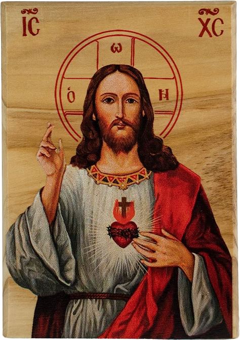 Sacred Heart of Jesus Art Plaque, First Communion gift, Life of Jesus ...