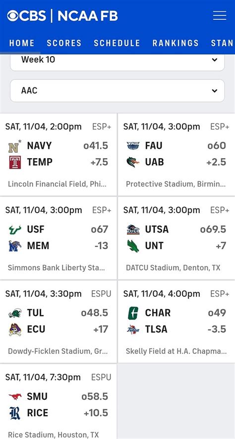 2023 AAC Football - Week 10 News, Schedule, Discussion - AAC FOOTBALL - Forums.NinerNation.Net