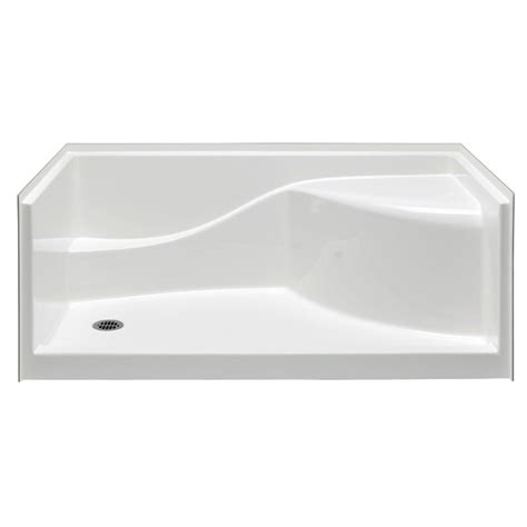 Aquatic Coronado 60 in. x 30 in. Single Threshold Left Drain Shower Pan ...