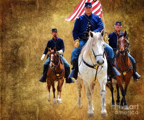 Union Cavalry Photograph by Alan Crosthwaite