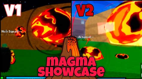 Magma V1 and V2 showcase (Blox Fruits) - YouTube