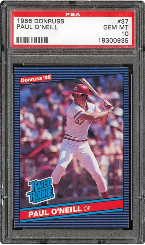 1986 Donruss Paul O'Neill | PSA CardFacts™