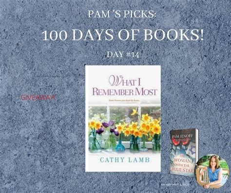 Pin by Pam Jenoff on 100 Days of Books - Take 3 | Cathy lamb, 100th day ...