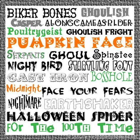 20 Free Halloween Fonts & Download Instructions - That's What Che Said | Halloween fonts, Free ...