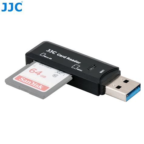 JJC 5Gbps USB 3.0 Camera Memory Card Reader SD/Micro SD/TF/SDHC/SDXC Readers for Win98/ME/2000 ...