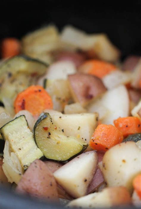 Slow Cooker Roasted Vegetables | Recipe | Slow cooker roast, Vegetables, Roasted vegetables