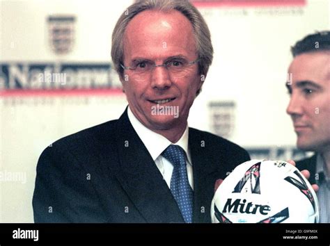 England coach Sven Goran Eriksson meets the British press at Sopwell ...