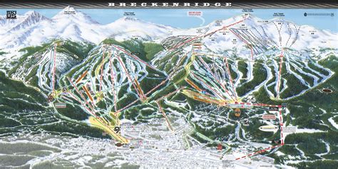 Breckenridge Map Trail Gondola Colorado Ski Slopes CO Breckconnect Mountains | Breckenridge ski ...