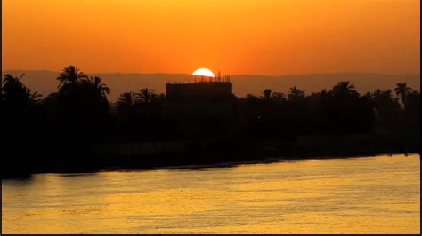 Sunset on the Nile River - YouTube