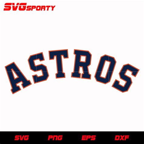 Houston Astros Text Logo 2 svg, mlb svg, eps, dxf, png, digital file f – SVG Sporty