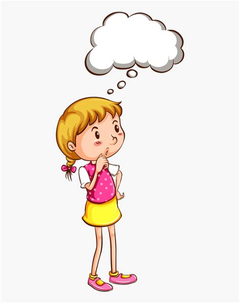 Child Thinking Clipart, HD Png Download , Transparent Png Image - PNGitem