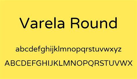 Varela Round font - Font Tr