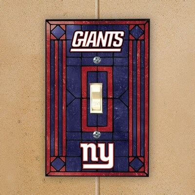 New York Giants Royal Blue Art-Glass Switch Plate Cover - Fanatics.com