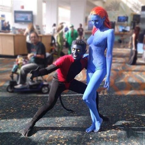 Nightcrawler und Mystique | Best cosplay, Cosplay, Male cosplay