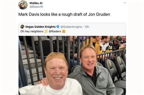 Jon Gruden and Mark Davis get meme'd into oblivion after attending Vegas Golden Knights game