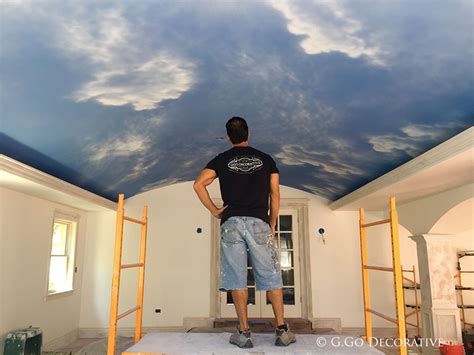 How To Paint Realistic Clouds On Ceiling | Shelly Lighting