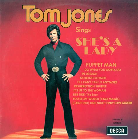 Tom Jones - Tom Jones Sings She's A Lady (1971, Vinyl) | Discogs