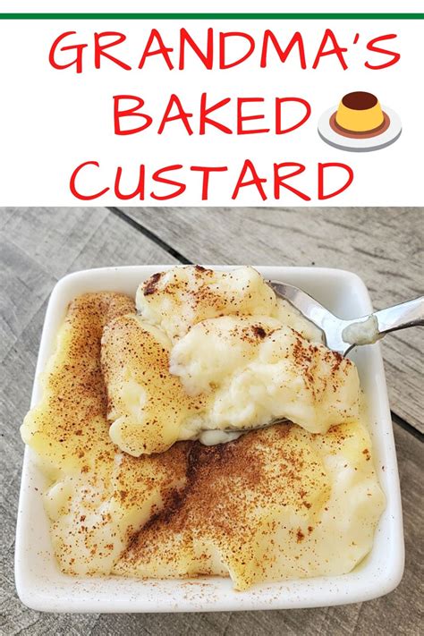 Grandma's Baked Custard | What's Cookin' Italian Style Cuisine