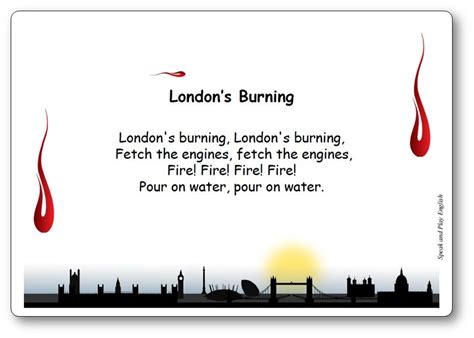 chanson traditionnelle anglaise London's Burning | Hello songs ...