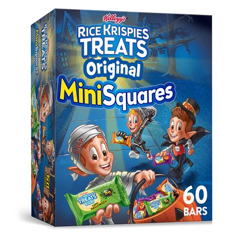 Kellogg's Rice Krispies Treats Halloween Trick-Or-Treat Mini-Squares, 60 Ct, 23.2 Oz - Walmart ...