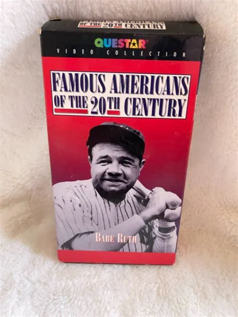 VHS: FAMOUS AMERICANS OF THE 20th CENTURY: THE STORY OF BABE RUTH $3.99 - PicClick