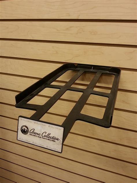 Custom slat wall hat shelves, slatwall hatdisplay, slatwall shoe shelf ...