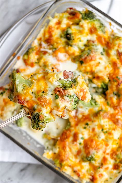 Loaded Cauliflower Broccoli Casserole Recipe – Baked Cauliflower ...