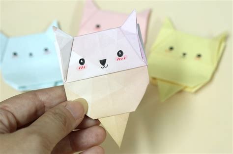 Tutorial #134: Origami Cat Bookmark | The Idea King