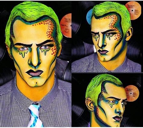 Comic face paint | Pop art makeup, Face painting halloween, Pop art face