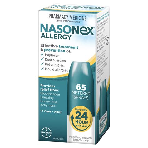 Nasonex Allergy Nasal Spray 65 Sprays