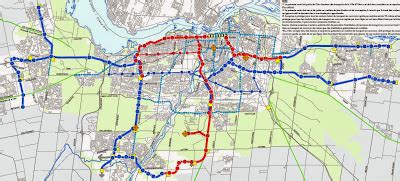 Public Transit in Ottawa: Transit corridors that are no longer considered priorities