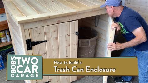 How to Build a Trash Can Enclosure - YouTube