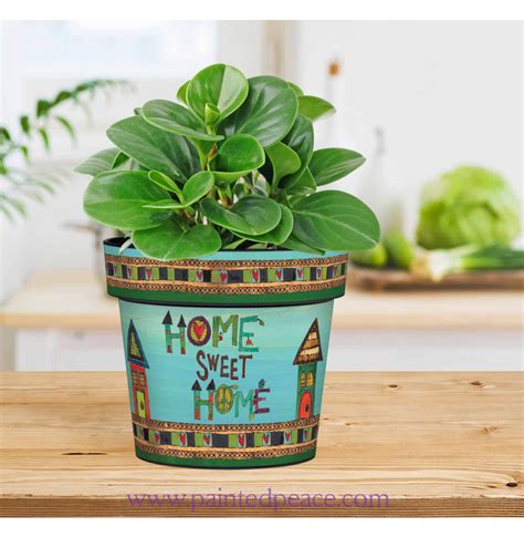 6" Home Sweet Home Mini Pot – Painted Peace - the Art of Stephanie Burgess