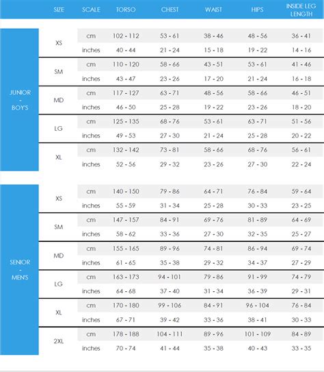 Sizing – Turn Gymnastics - North America