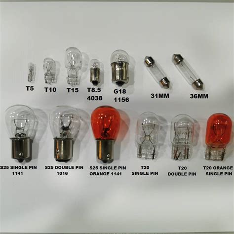 Universal Car Halogen Bulb - T5 / T10 / T15 / 4038 / 1156 / 1141 / 1016 ...