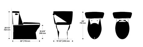 TOTO Drake Two-Piece Toilet Dimensions & Drawings | Dimensions.com