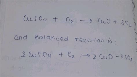 Write balanced chemical equations for the following word equation:Copper + Oxygen → Copper (II ...