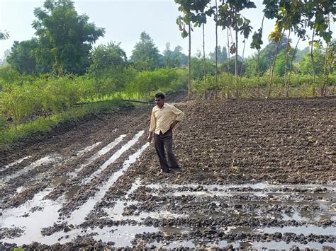 A farmer in a muddy field - PixaHive