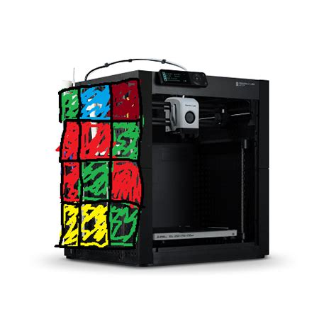 Bambu Lab P1P Rubix Cube Inspired Shell by CobraCrafts | Download free ...