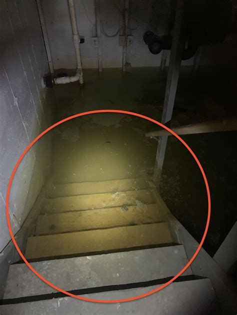 Failed Sump Pump System in a Basement with High Water Table Flooding Problem - Flooded Basement ...