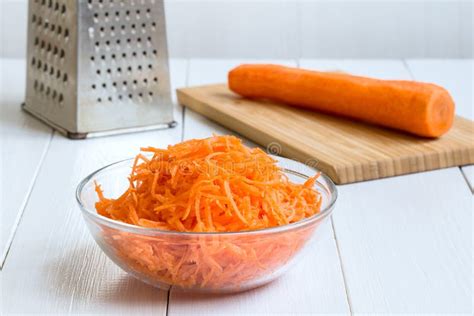 Picture with Grated Carrots. Stock Photo - Image of cooking, organic ...