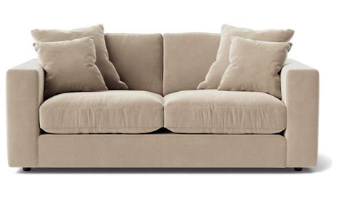 Buy Swoon Althaea Velvet 2 Seater Sofa - Taupe | Sofas | Habitat