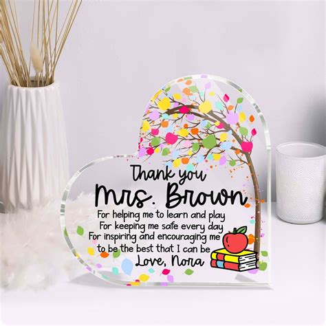 Teacher Personalized Gift Acrylic Plaque Teacher - Etsy