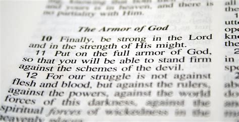 Bible Verses about Spiritual Warfare: Put on the Full Armor of God