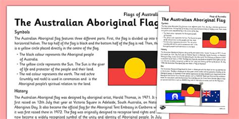 Australian Aboriginal Flag Meaning Fact File | Teacher-Made